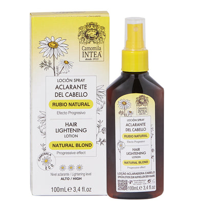 Camomila Intea® blond highlights hair treatment. Free hairbrush and travel bag.